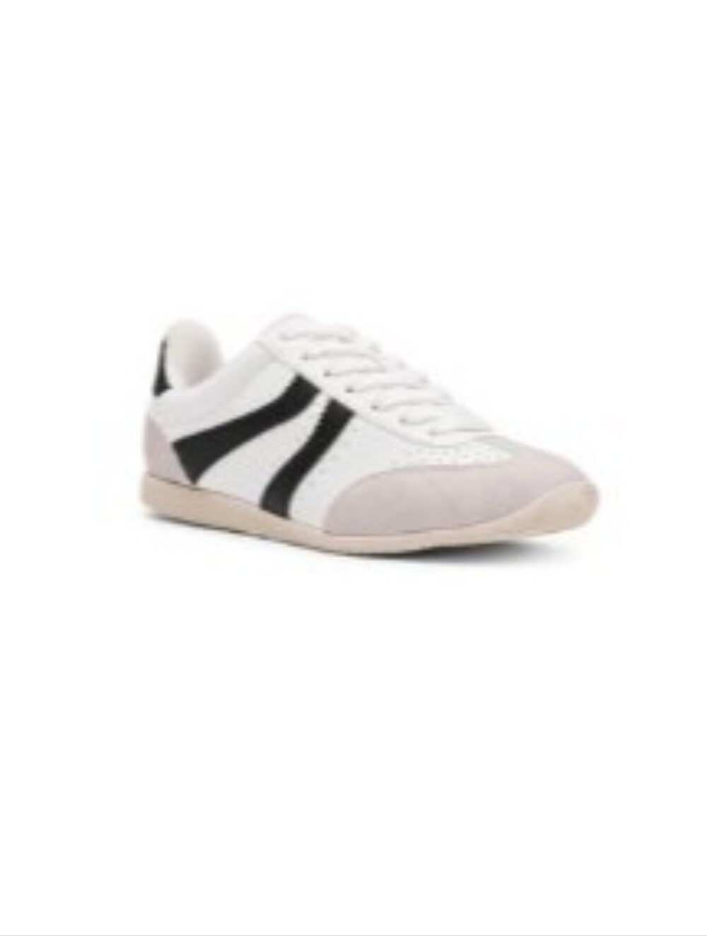 DV by Dolce Vita Goalie Women's White and Black Lace-Up Sneakers SZ11